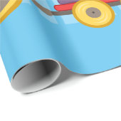 Speelgoed Train Peuter Jongen Verjaardag Blauw Cadeaupapier (Rol Hoek)