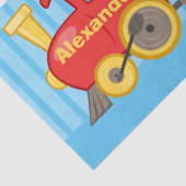 Speelgoed Train Peuter Jongen Verjaardag Blauw Tissuepapier (Detail)