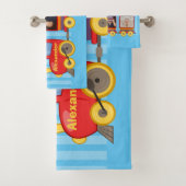 Speelgoed Train Peuter Jongens Verjaardag Blauw Bad Handdoek (Insitu)
