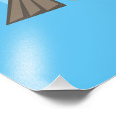 Speelgoed Train Peuter Jongens Verjaardag Blauw Foto Afdruk (Hoek)