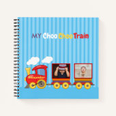 Speelgoed Train Peuter Jongens Verjaardag Blauw Notitieboek (Voorkant)