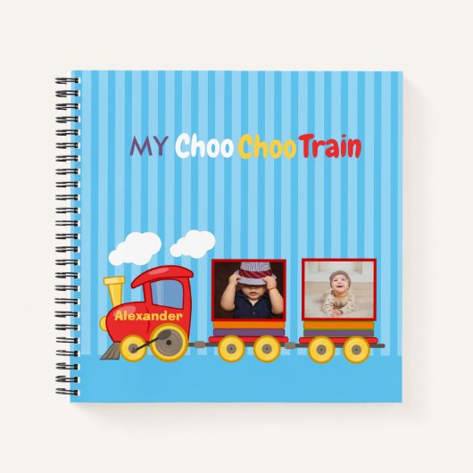 Speelgoed Train Peuter Jongens Verjaardag Blauw Notitieboek