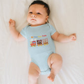 Speelgoed Train Peuter Jongens Verjaardag Blauw Romper