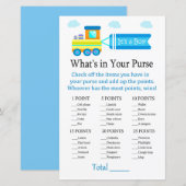 Speelgoed Train Wat zit er in je handtas? (Voorkant / Achterkant)