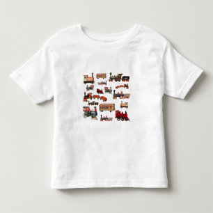 Speelgoed Trains Kleurrijke Trains Patroon Kinder Shirts