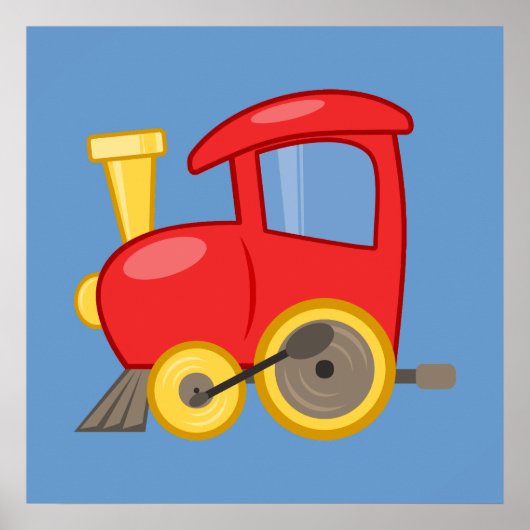 speelgoed-trein-297743 speelgoed trein, locomotief poster (Voorkant)
