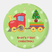 Speelgoed Trein, Baby's Eerste Kerstmis, Magneet (Voorkant)