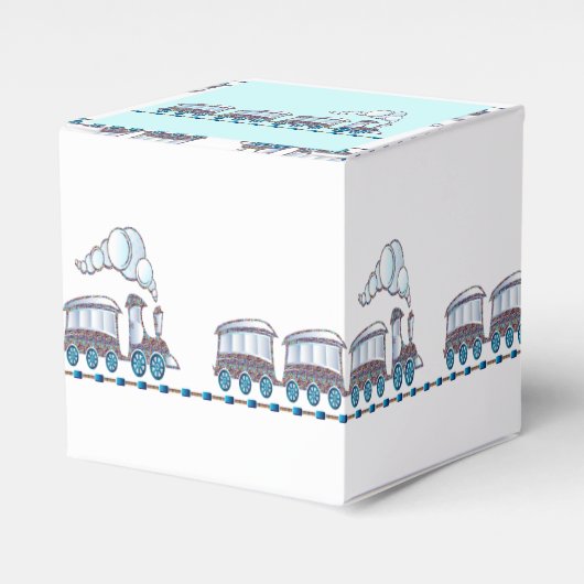 Speelgoed trein bedankdoosjes (Voorkant Zijde)