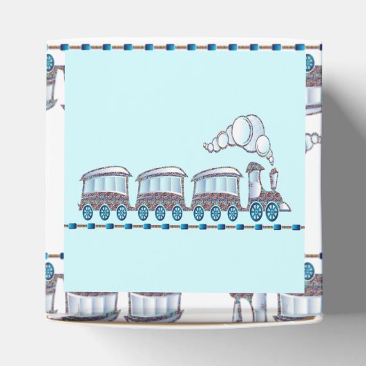 Speelgoed trein bedankdoosjes (Bovenkant)