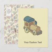 Speelgoed trein briefkaart (Voorkant / Achterkant)