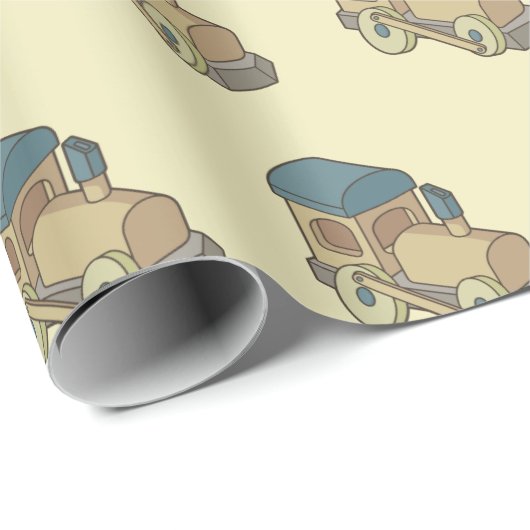 Speelgoed trein cadeaupapier (Rol Hoek)