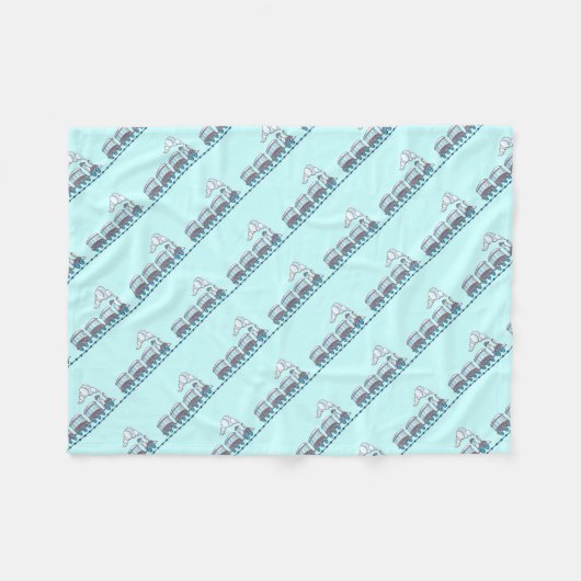Speelgoed trein fleece deken (Voorkant (Horizontaal))