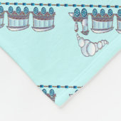 Speelgoed trein fleece deken (Hoek)