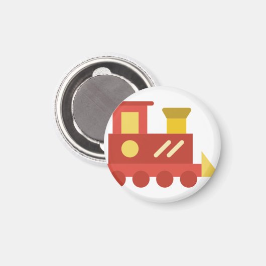 speelgoed trein magneet (Voorkant / Achterkant)