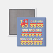 Speelgoed trein met alfabet blokkeert Kinder Magneet (Voorkant / Achterkant)