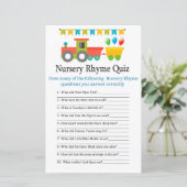 Speelgoed trein Nursery Rhyme Quiz baby shower gam (Staand voorkant)