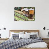 Speelgoed Trein Platform Watertoren Canvas Afdruk (Insitu (Slaapkamer))