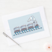 Speelgoed trein rechthoekige sticker (Envelop)