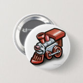 Speelgoed trein ronde button 5,7 cm (Voorkant /achterkant)