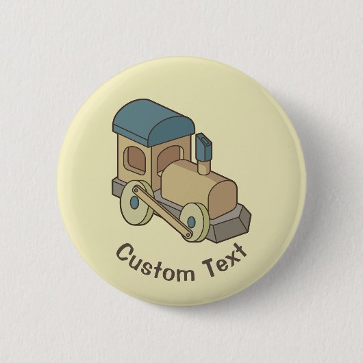 Speelgoed trein ronde button 5,7 cm (Voorkant)