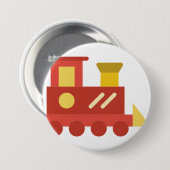 speelgoed trein ronde button 7,6 cm (Voorkant /achterkant)