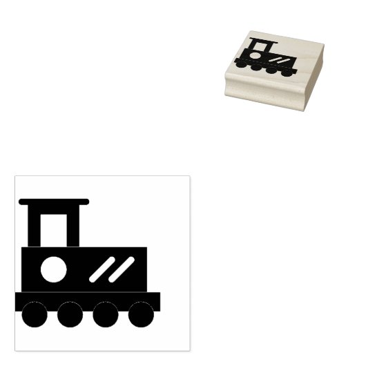 speelgoed trein rubberstempel (Gestempeld)