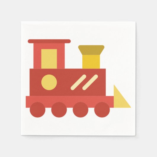 speelgoed trein servet (Voorkant)
