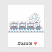 Speelgoed trein sticker (Vel)