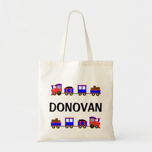 Speelgoed trein tote bag (Voorkant)