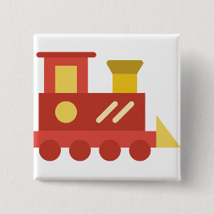 speelgoed trein vierkante button 5,1 cm