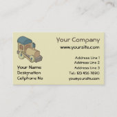 Speelgoed trein visitekaartje (Voorkant)