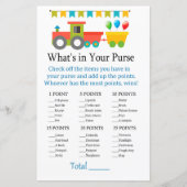 Speelgoed trein Wat zit er in je handtas? (Voorkant)