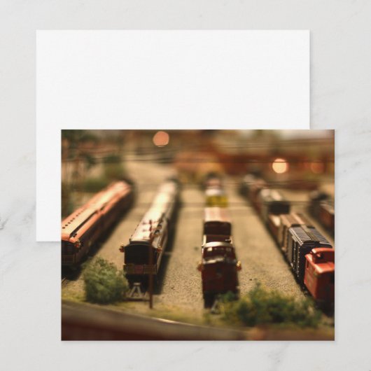 Speelgoed treinen kaart (Voorkant / Achterkant)