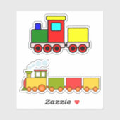 Speelgoed treinen sticker (Vel)