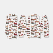  Speelgoed Treinkleurig treinpatroon Bedankdoosjes (Uitgevouwen)