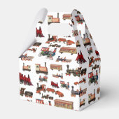 Speelgoed Treinkleurig treinpatroon Bedankdoosjes (Voorkant Zijde)