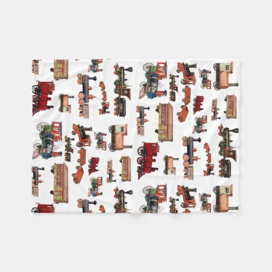  Speelgoed Treinkleurig treinpatroon Fleece Deken (Voorkant (Horizontaal))