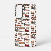 Speelgoed Treinkleurig treinpatroon Samsung Galaxy Hoesje (Achterkant)