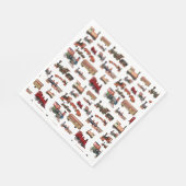 Speelgoed Treinkleurig treinpatroon Servet (Hoek)