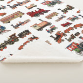 Speelgoed Treinkleurig treinpatroon Sherpa Deken (3/4)