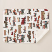 Speelgoed Treinkleurig treinpatroon Sherpa Deken (Voorkant (horizontaal))