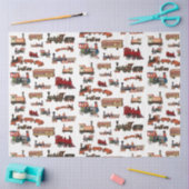 Speelgoed Treinkleurig treinpatroon Tissuepapier (Craft)