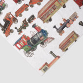 Speelgoed Treinkleurig treinpatroon Tissuepapier (Detail)