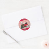 Speelgoed-treinSticker Ronde Sticker (Envelop)