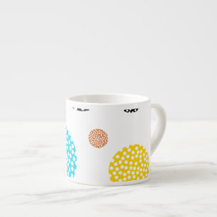 Speelgoed, trendy, cool, leuk, modern gestippelde espresso kop