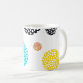 Speelgoed, trendy, cool, leuk, modern gestippelde  koffiemok (Voorkant rechts)