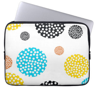 Speelgoed, trendy, cool, leuk, modern gestippelde laptop sleeve