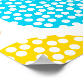 Speelgoed, trendy, cool, leuk, modern gestippelde  poster (Hoek)