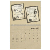 speelgoed uit de jaren 1950 - geïllustreerde cata kalender (Feb 2027)