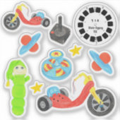 Speelgoed uit de jaren 80 sticker (Voorkant)